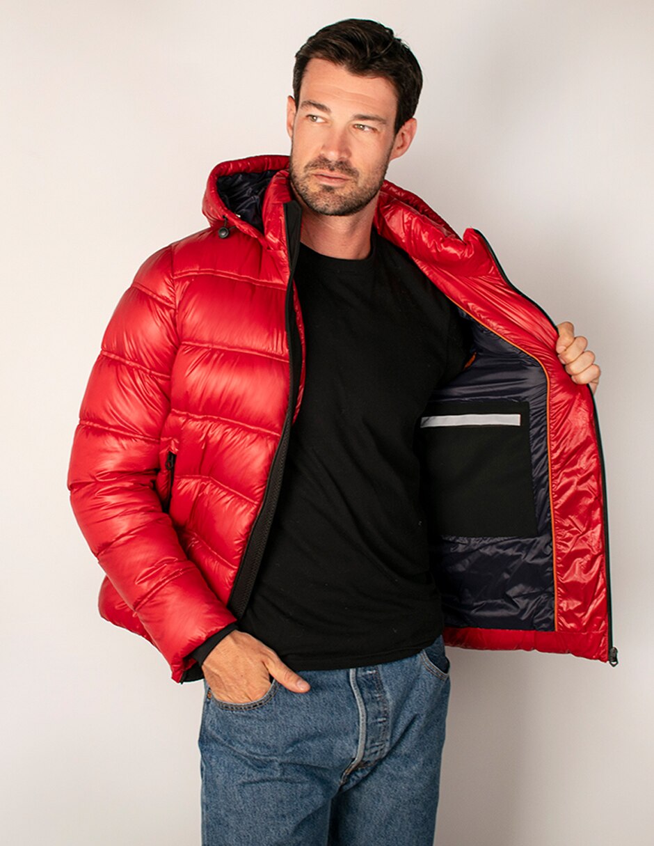 Chamarra acolchada capitonado para hombre 2