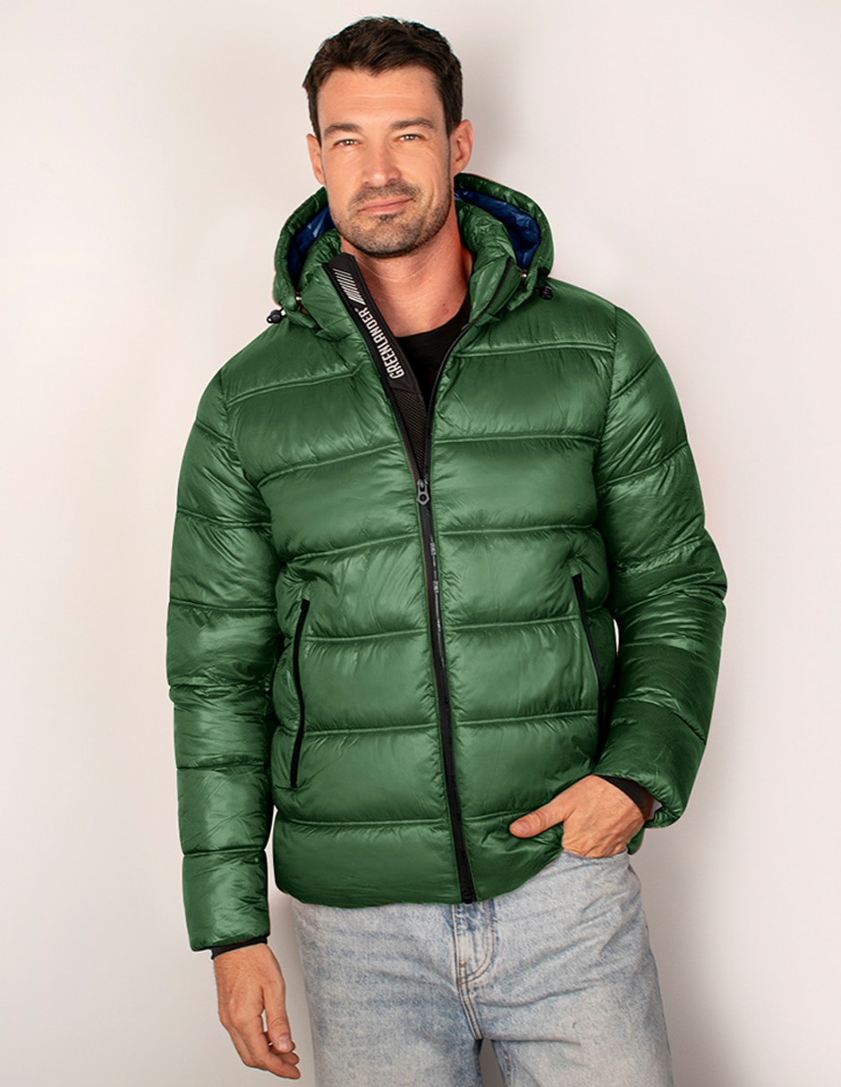 Chamarra acolchada capitonado para hombre