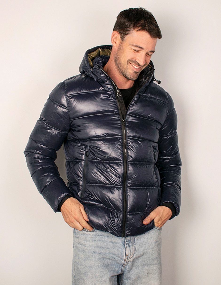 Chamarra acolchada capitonado para hombre