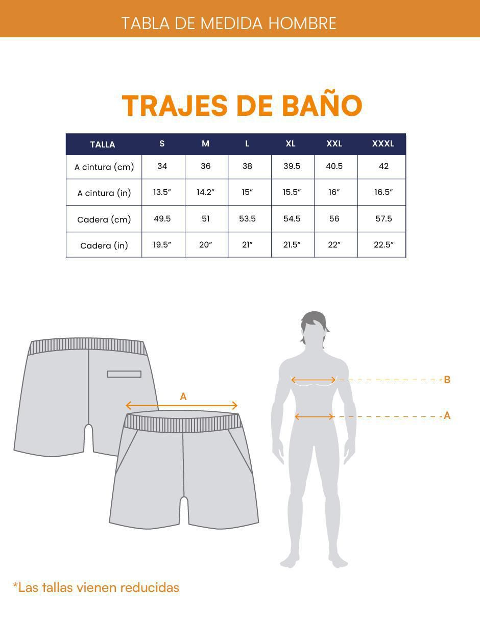 Traje de baño con bolsillos para hombre 7