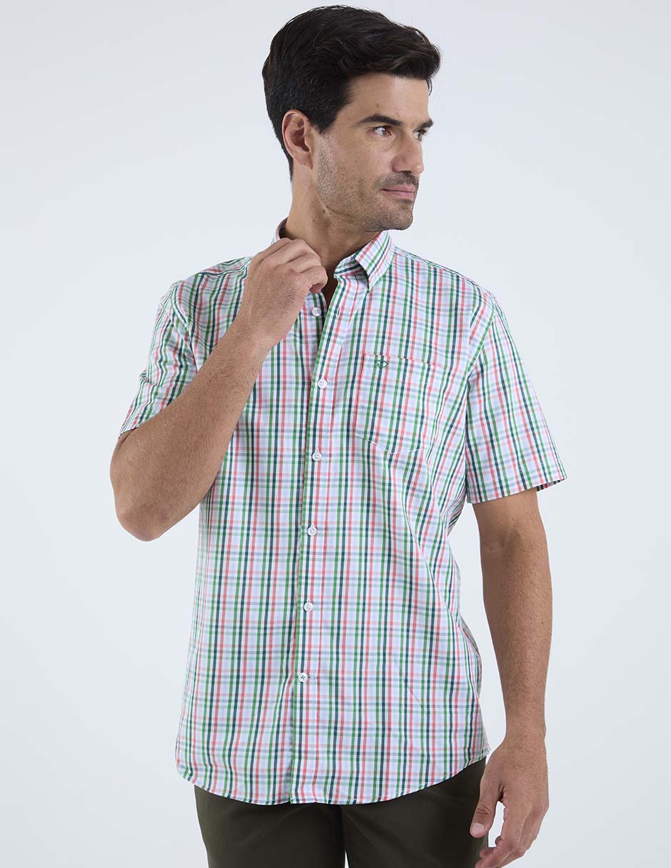 Camisa casual manga corta para hombre