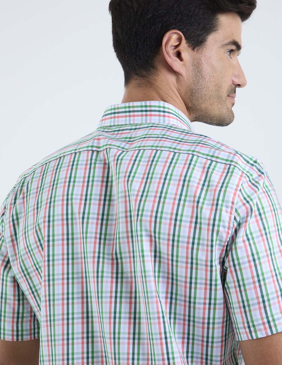 Camisa casual manga corta para hombre