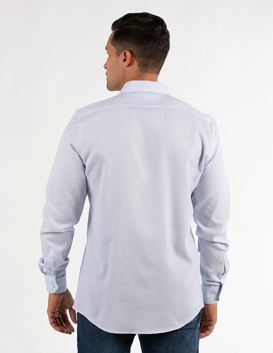 Camisa casual de algodón manga larga para hombre 4