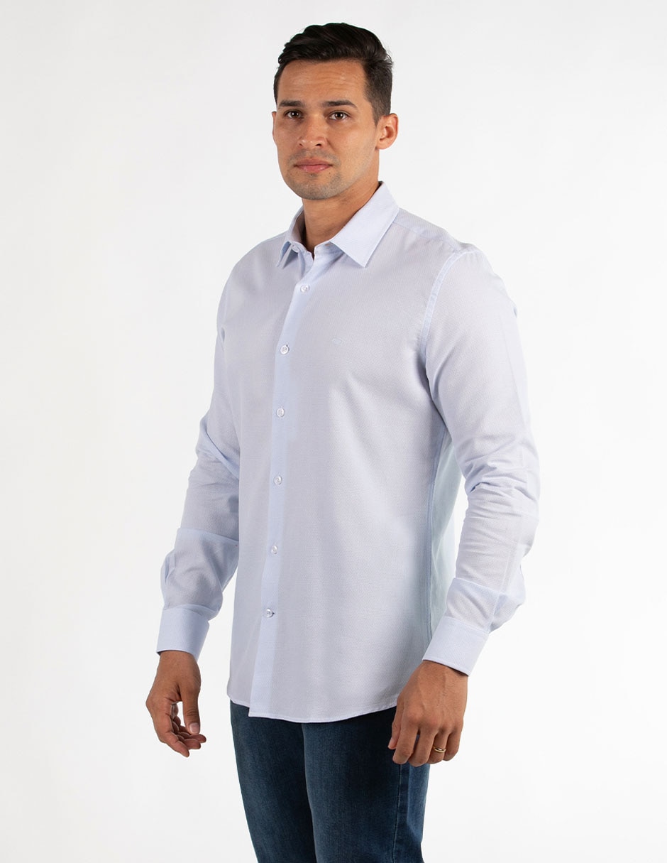 Camisa casual de algodón manga larga para hombre 3