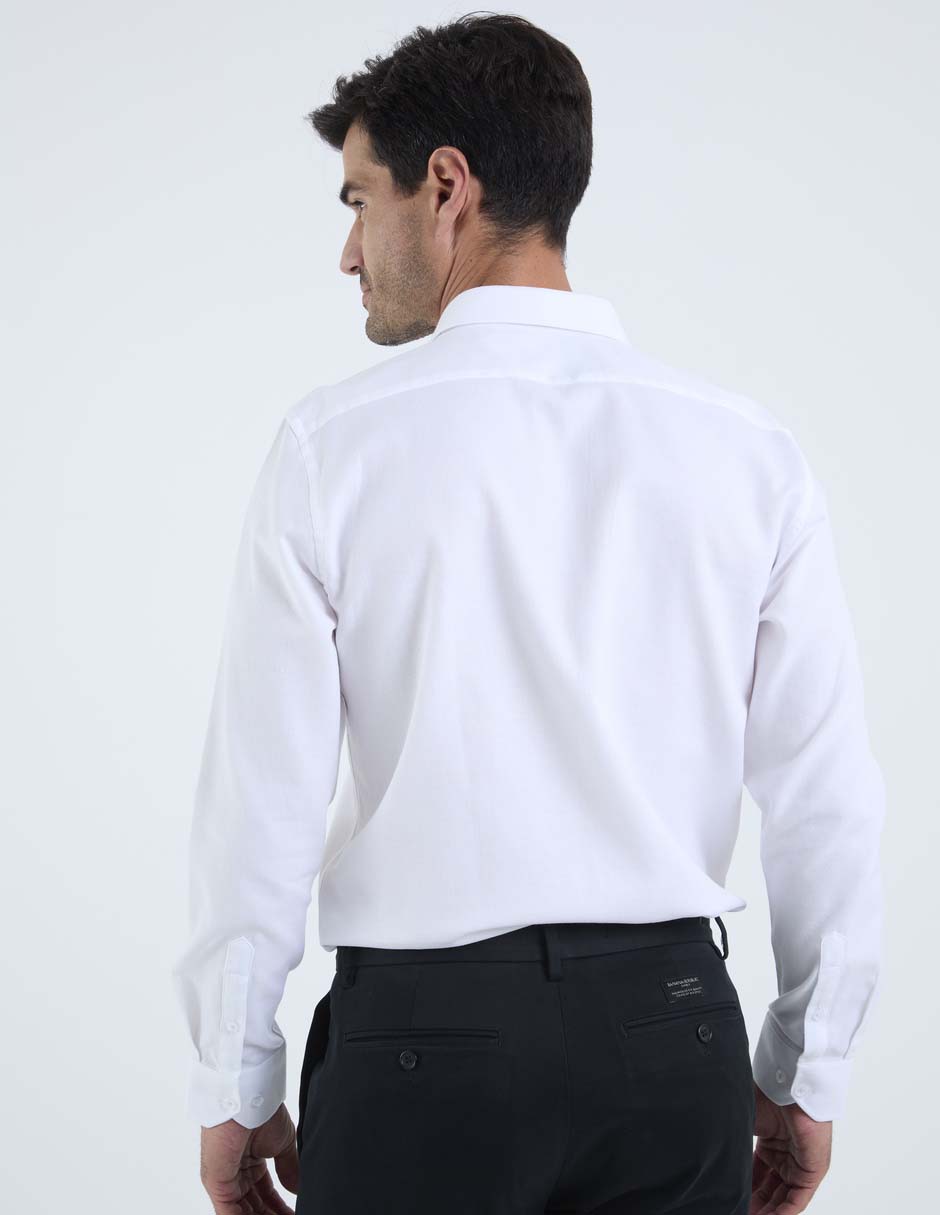 Camisa casual de algodón manga larga para hombre