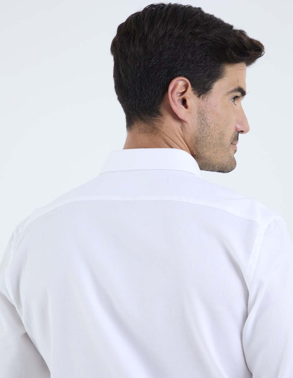 Camisa casual de algodón manga larga para hombre