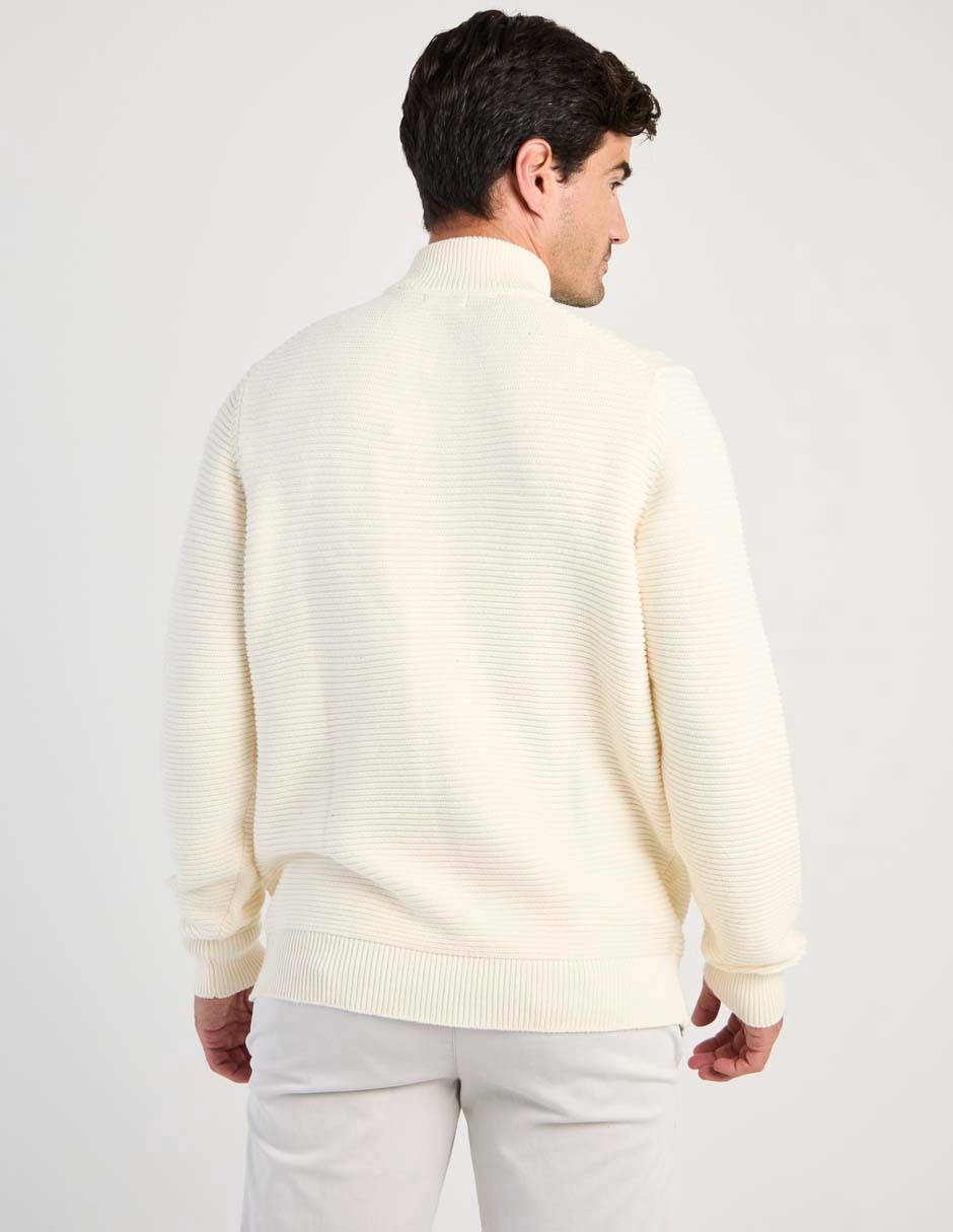 Suéter cuello con cierre para hombre 5
