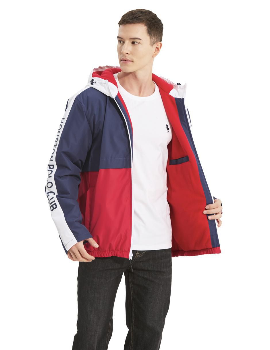 Chamarra casual con capucha para hombre 4
