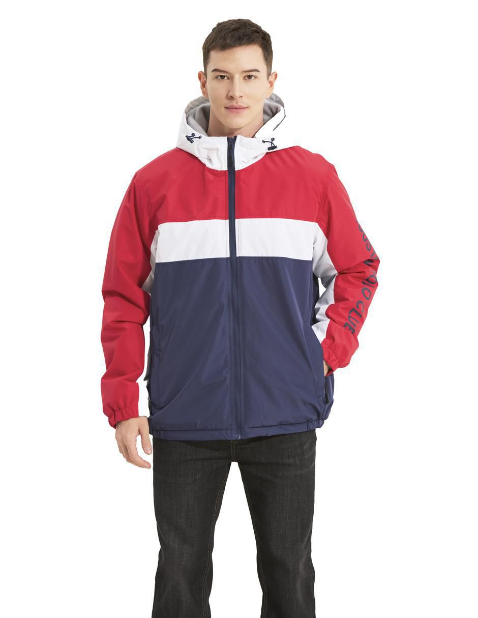 Chamarra casual con capucha para hombre 4