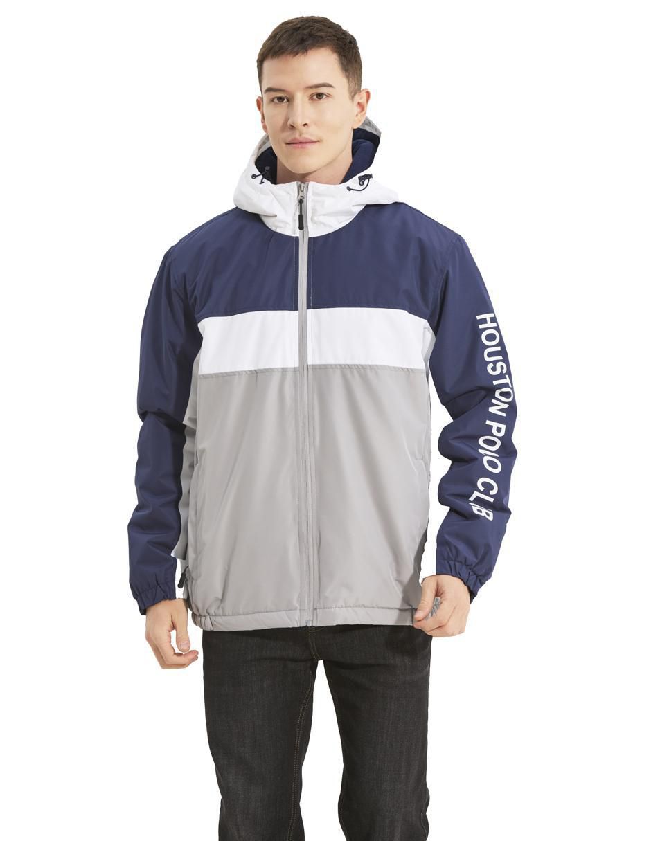 Chamarra casual con capucha para hombre 4
