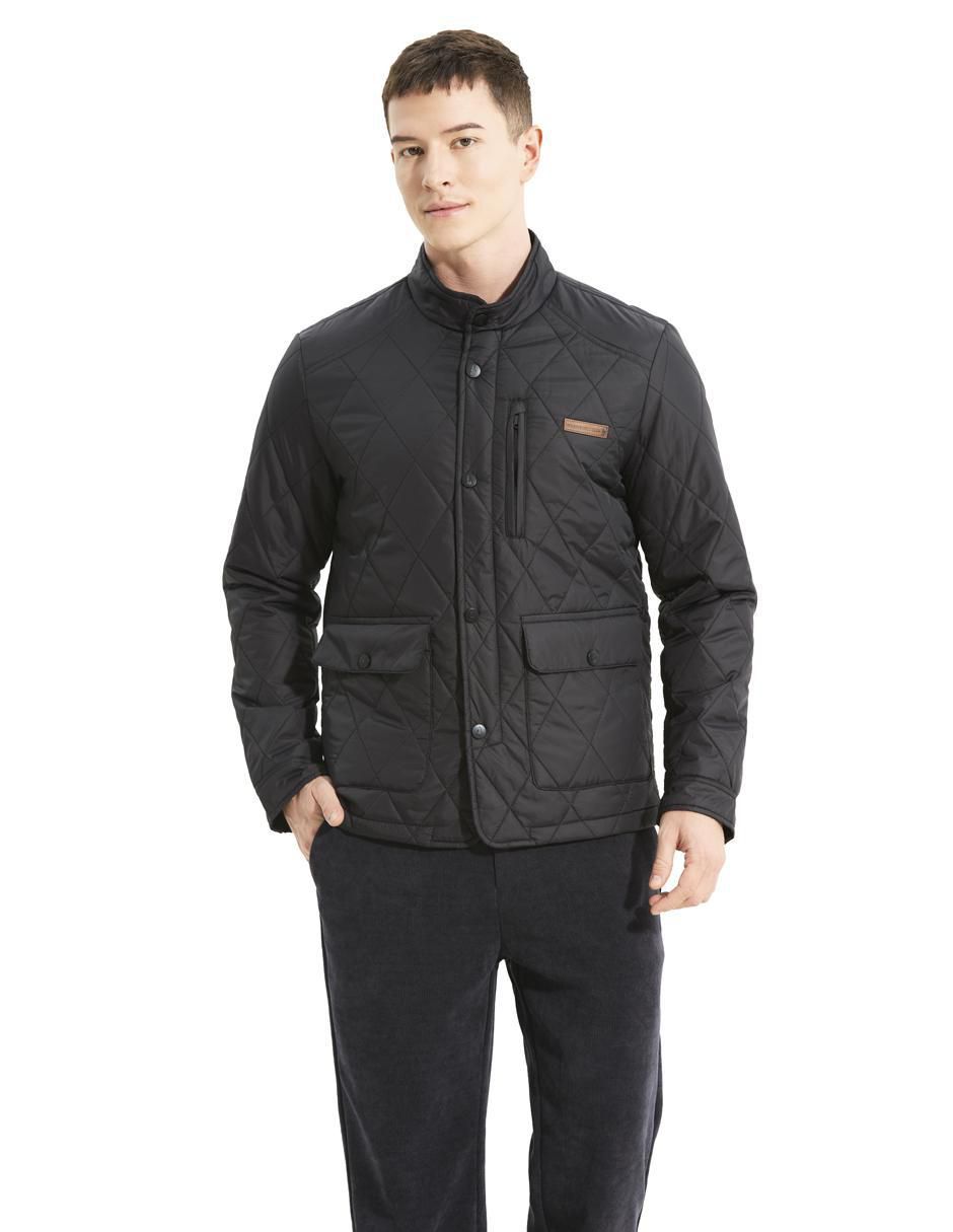 Chamarra casual capitonada para hombre 4
