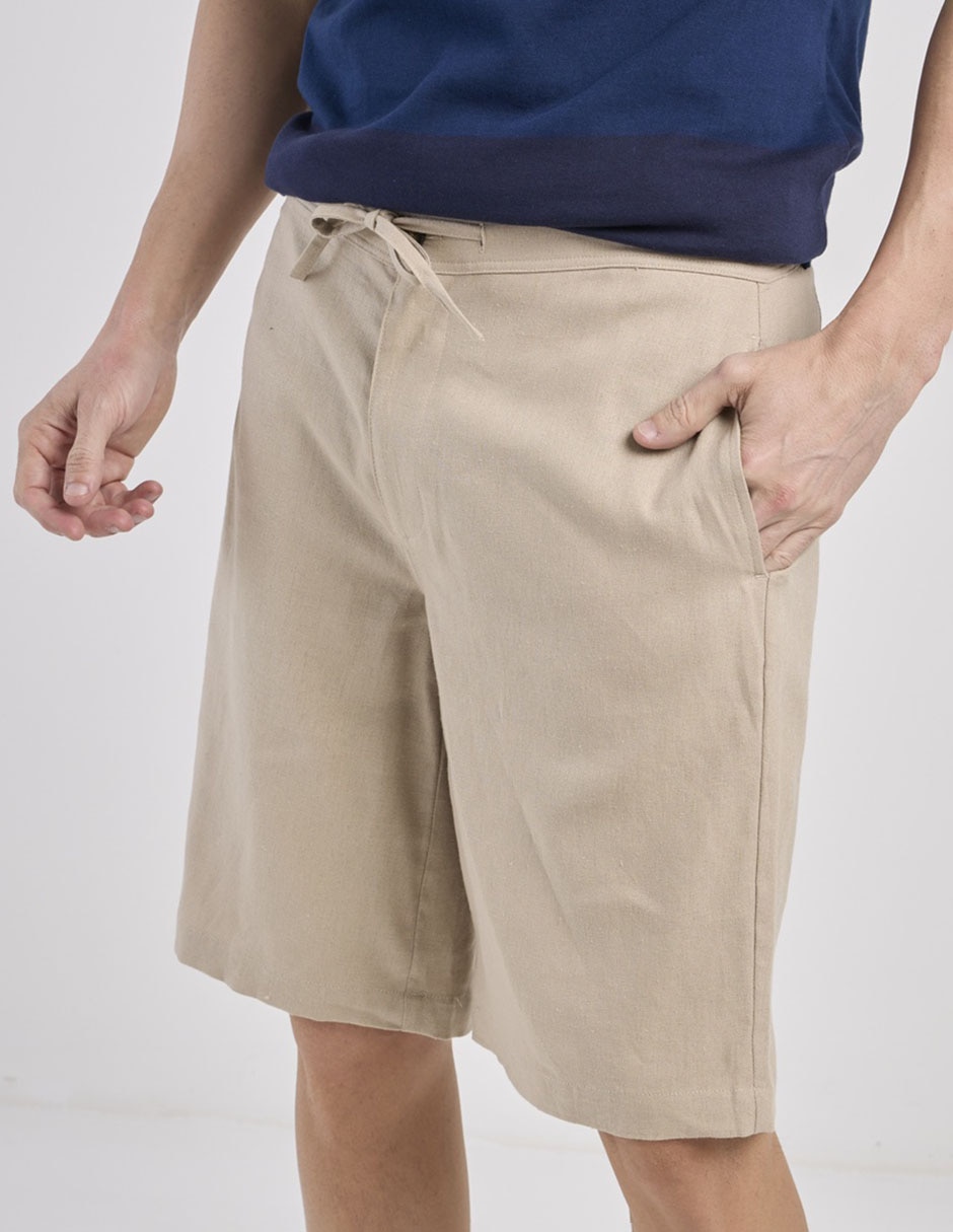 Bermuda Jbe de lino para hombre