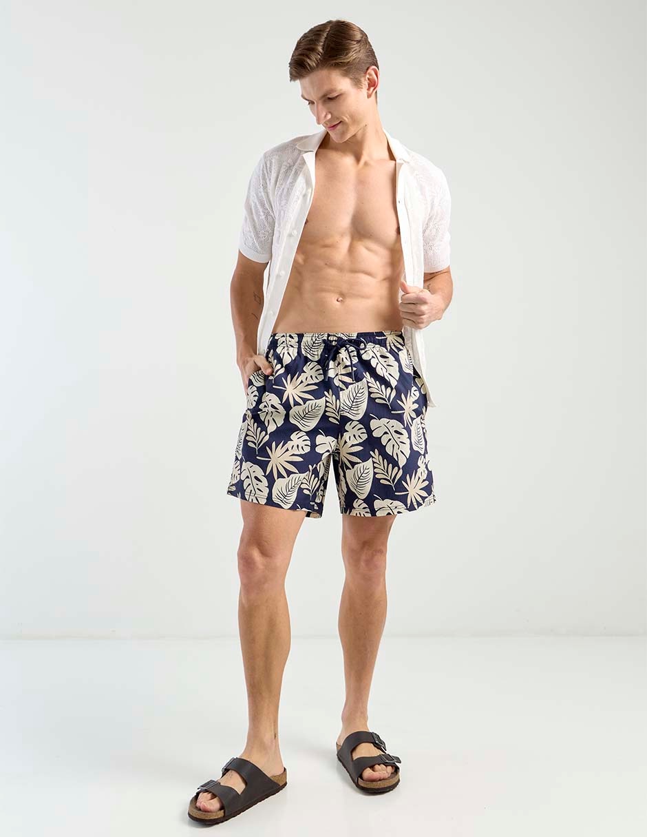 Traje de baño con bolsillos para hombre