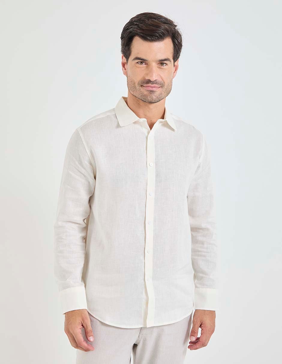 Camisa casual Cubavera manga larga para hombre