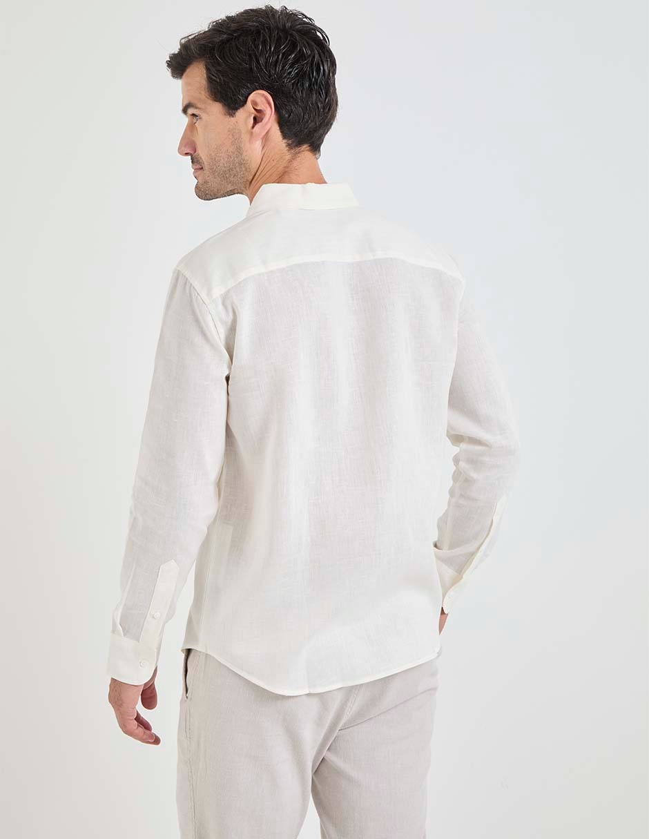 Camisa casual Cubavera manga larga para hombre