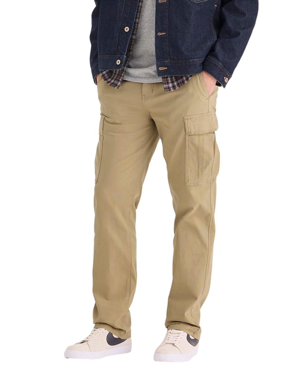 Pantalón cargo recto de algodón para hombre Pantalón cargo recto de algodón para hombre