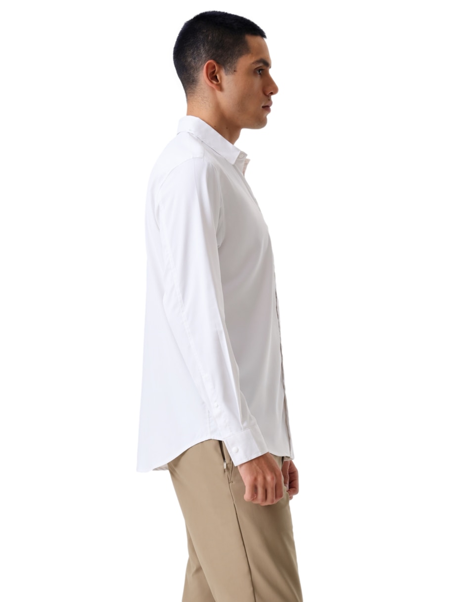 Camisa casual manga larga para hombre