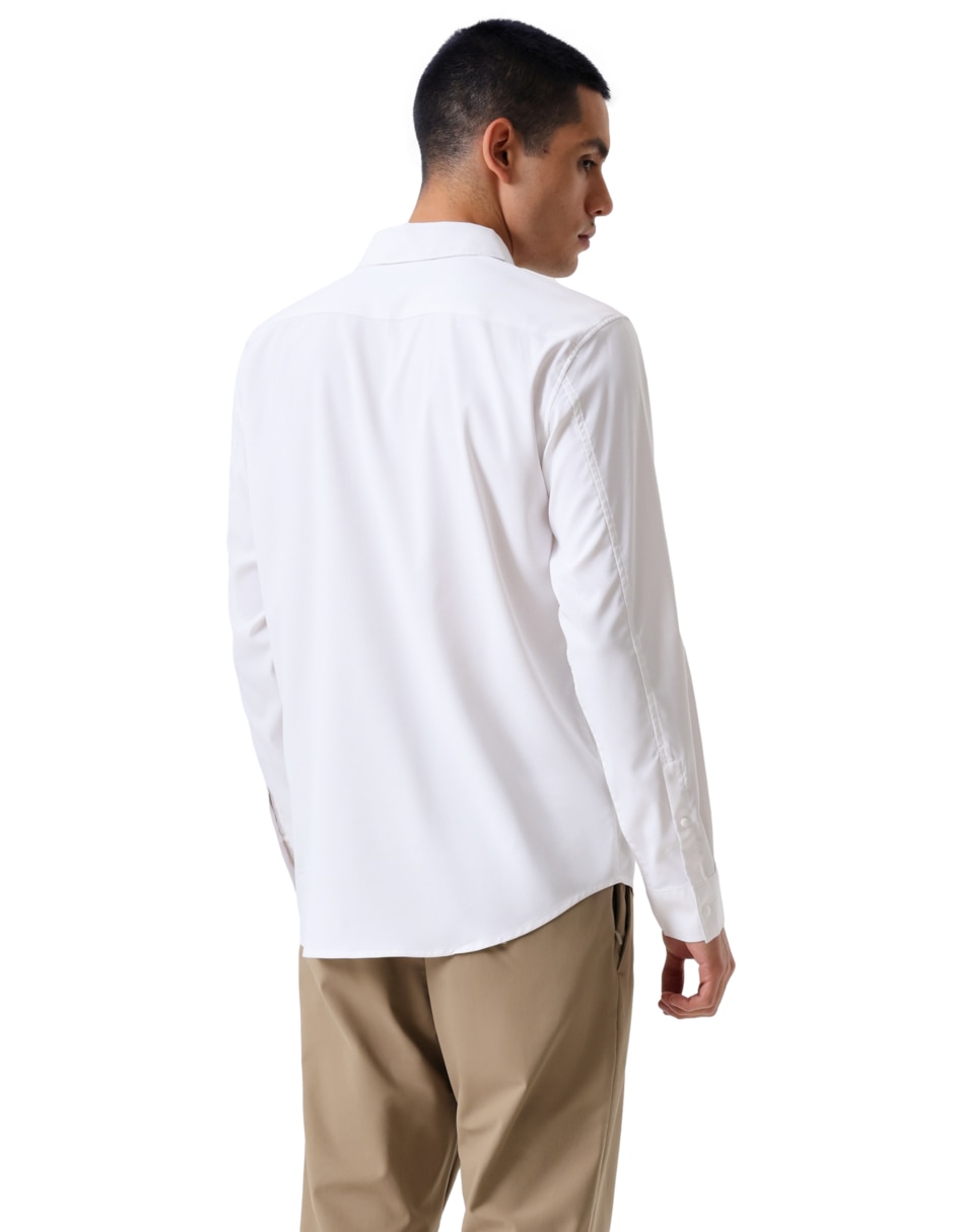 Camisa casual manga larga para hombre