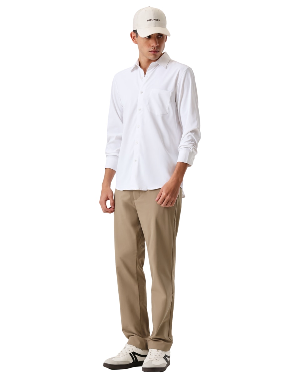 Camisa casual manga larga para hombre