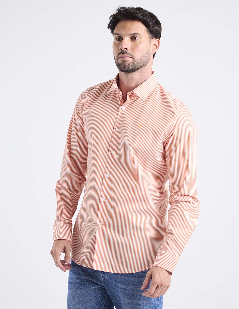 Camisa casual de algodón manga larga para hombre 4