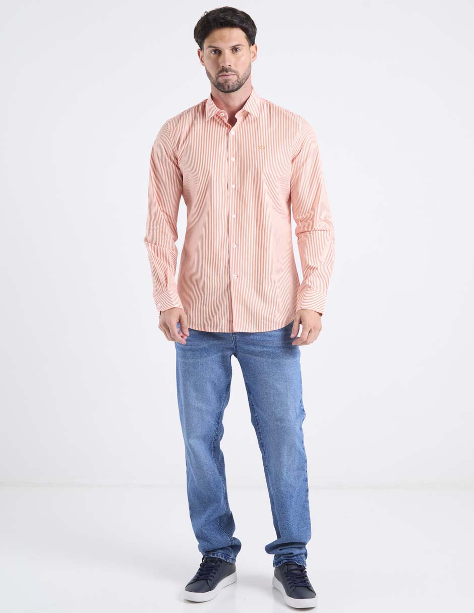 Camisa casual de algodón manga larga para hombre 5