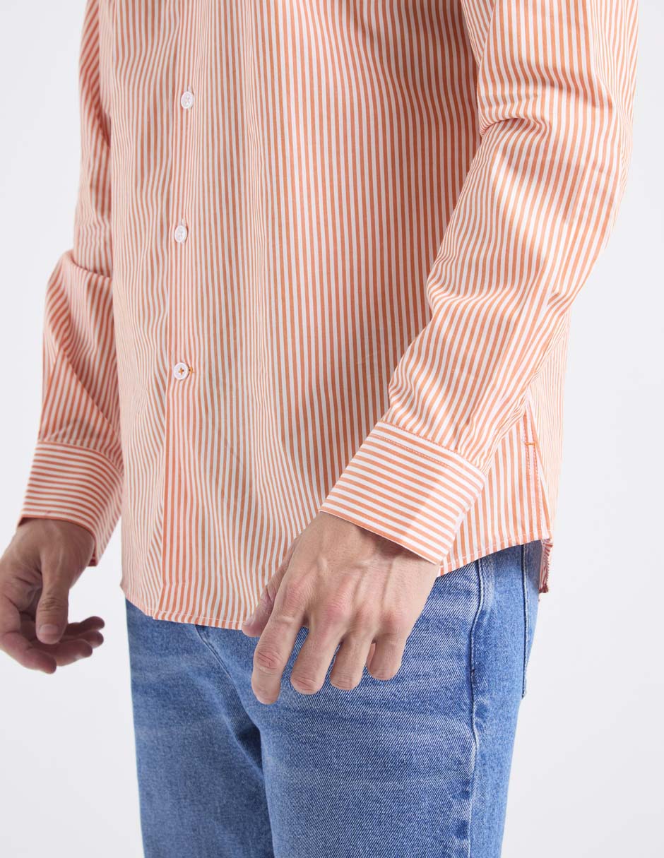 Camisa casual de algodón manga larga para hombre 2