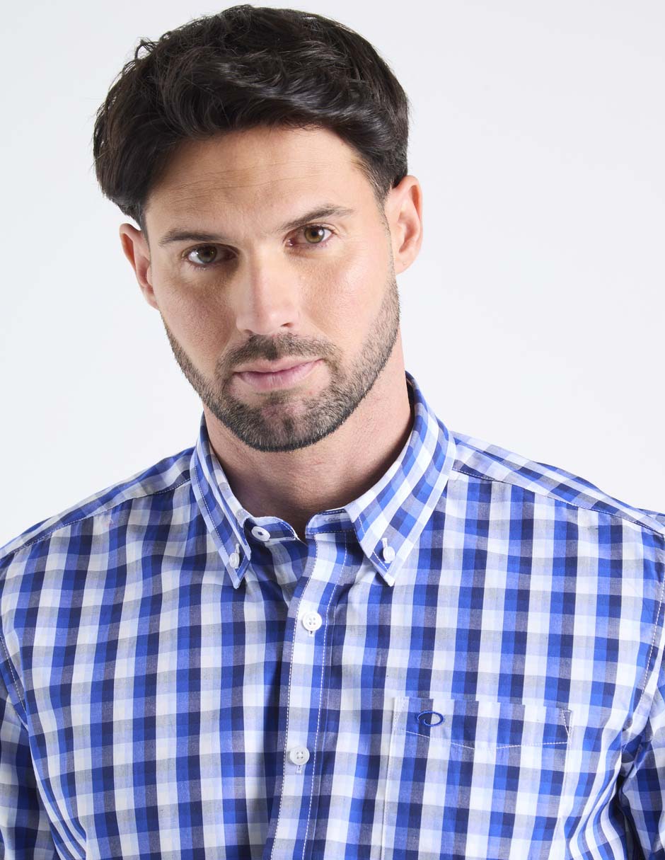 Camisa casual de algodón manga larga para hombre 3