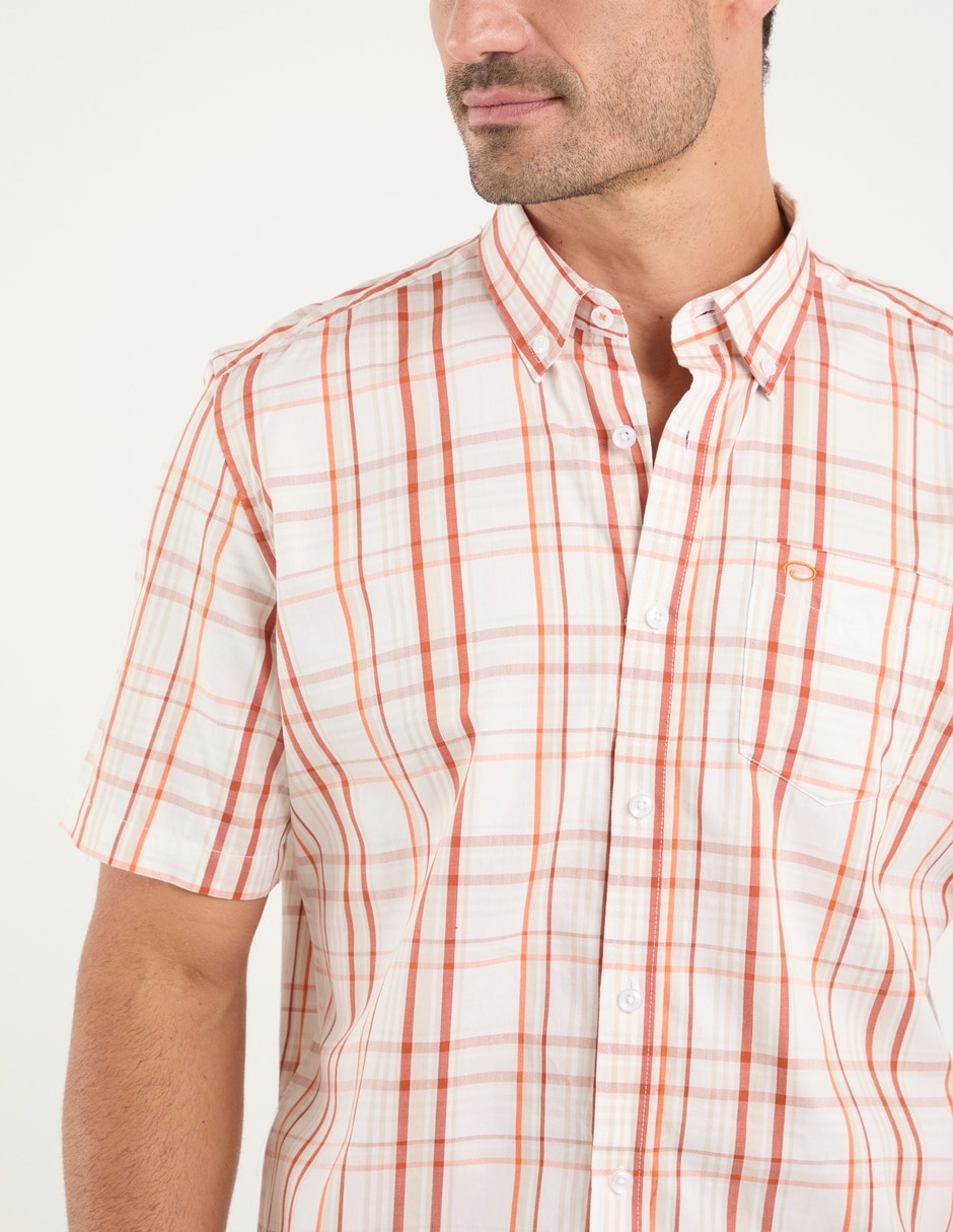Camisa casual de algodón manga corta para hombre 2