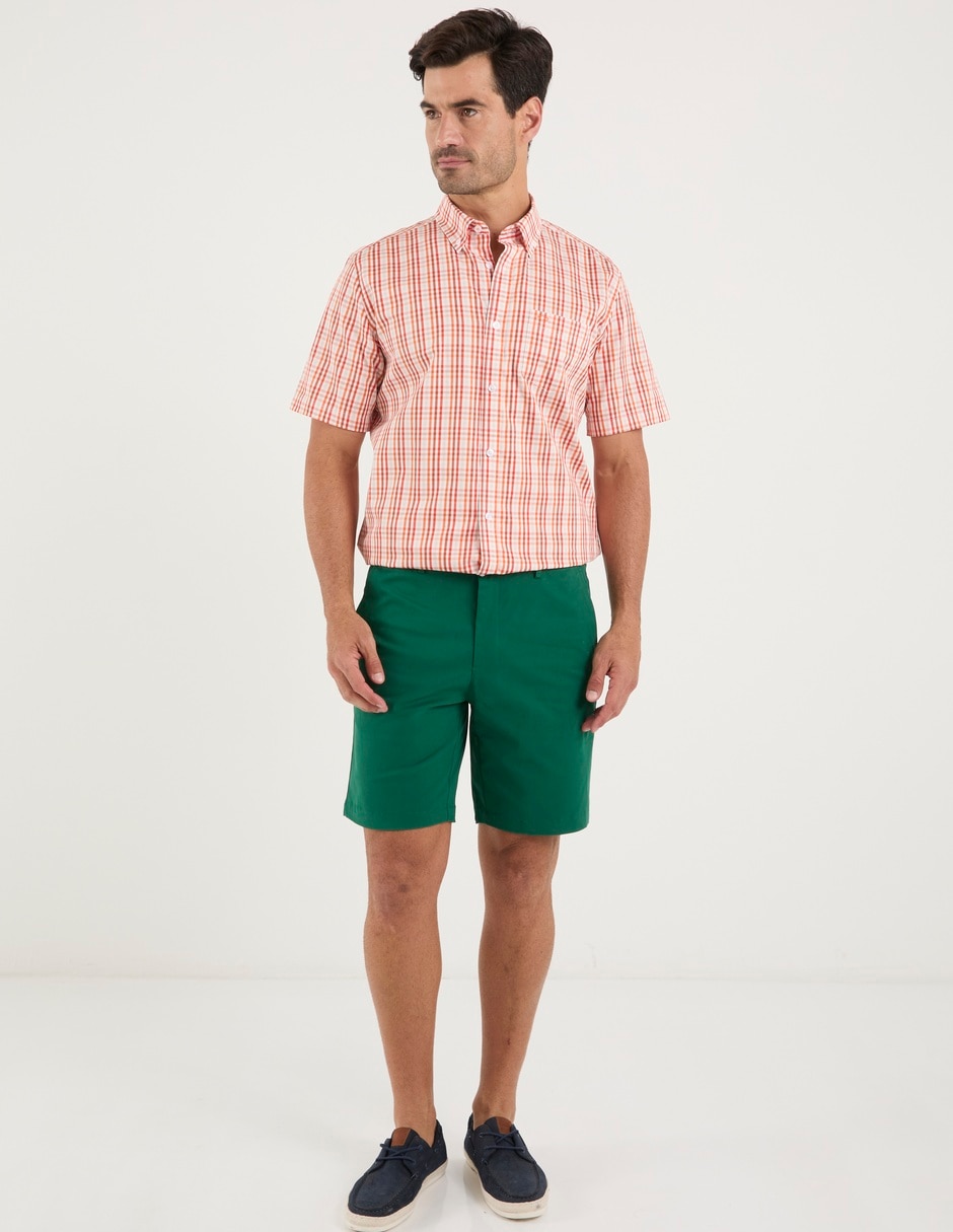 Camisa casual de algodón manga corta para hombre 4