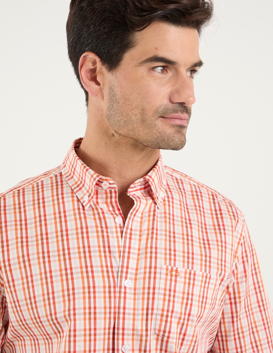 Camisa casual de algodón manga corta para hombre 3