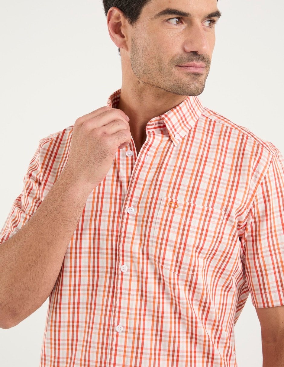 Camisa casual de algodón manga corta para hombre 2