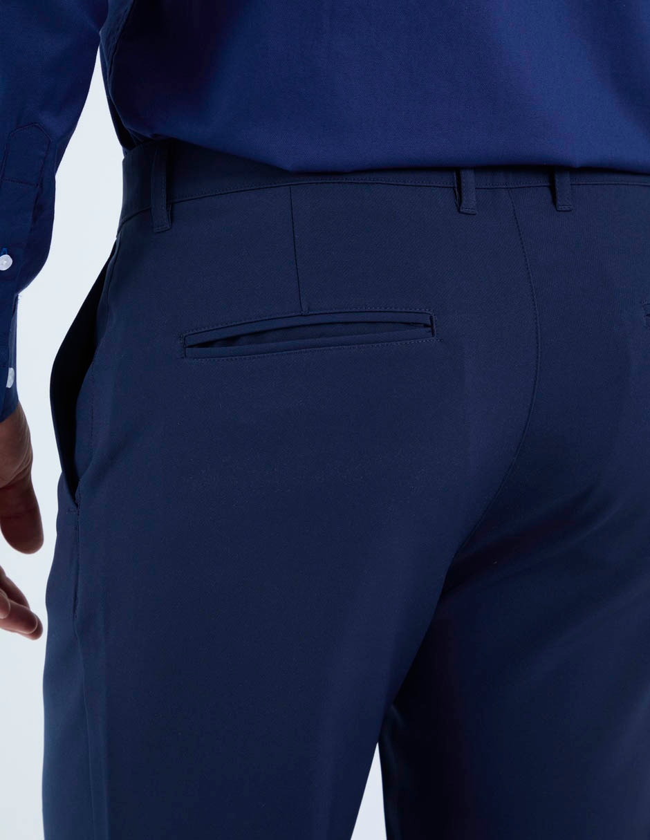 Pantalón de vestir slim de algodón para hombre 2