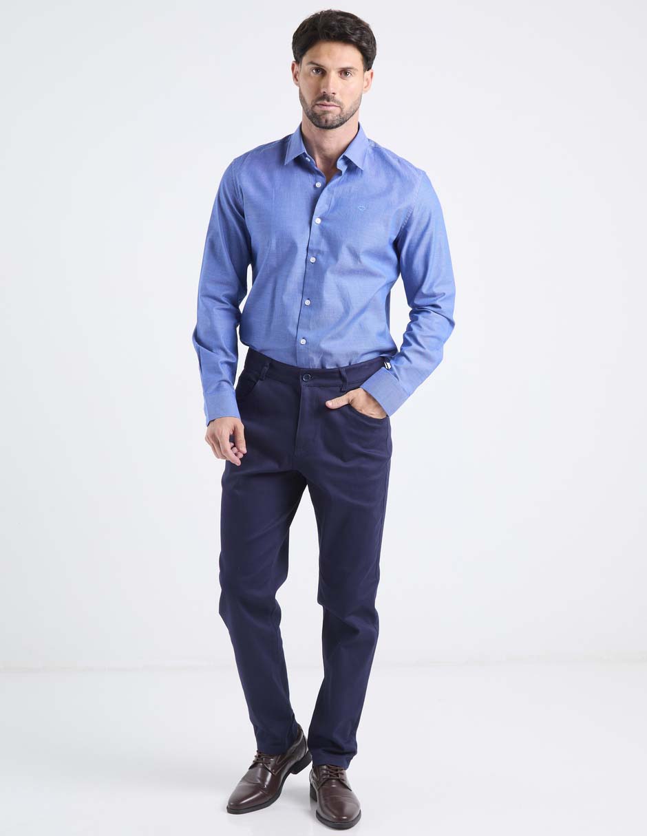 Pantalón straight de algodón para hombre 2
