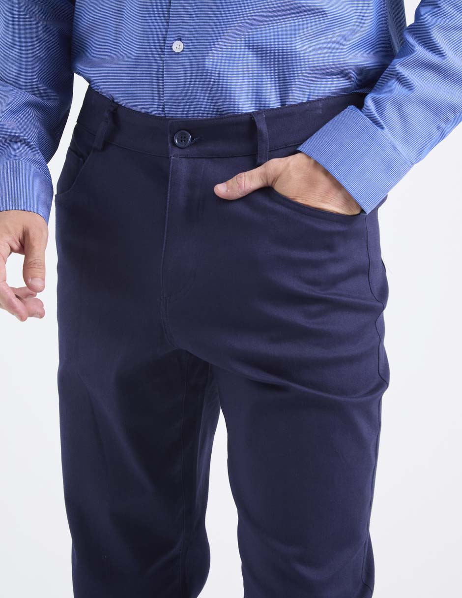 Pantalón straight de algodón para hombre 4