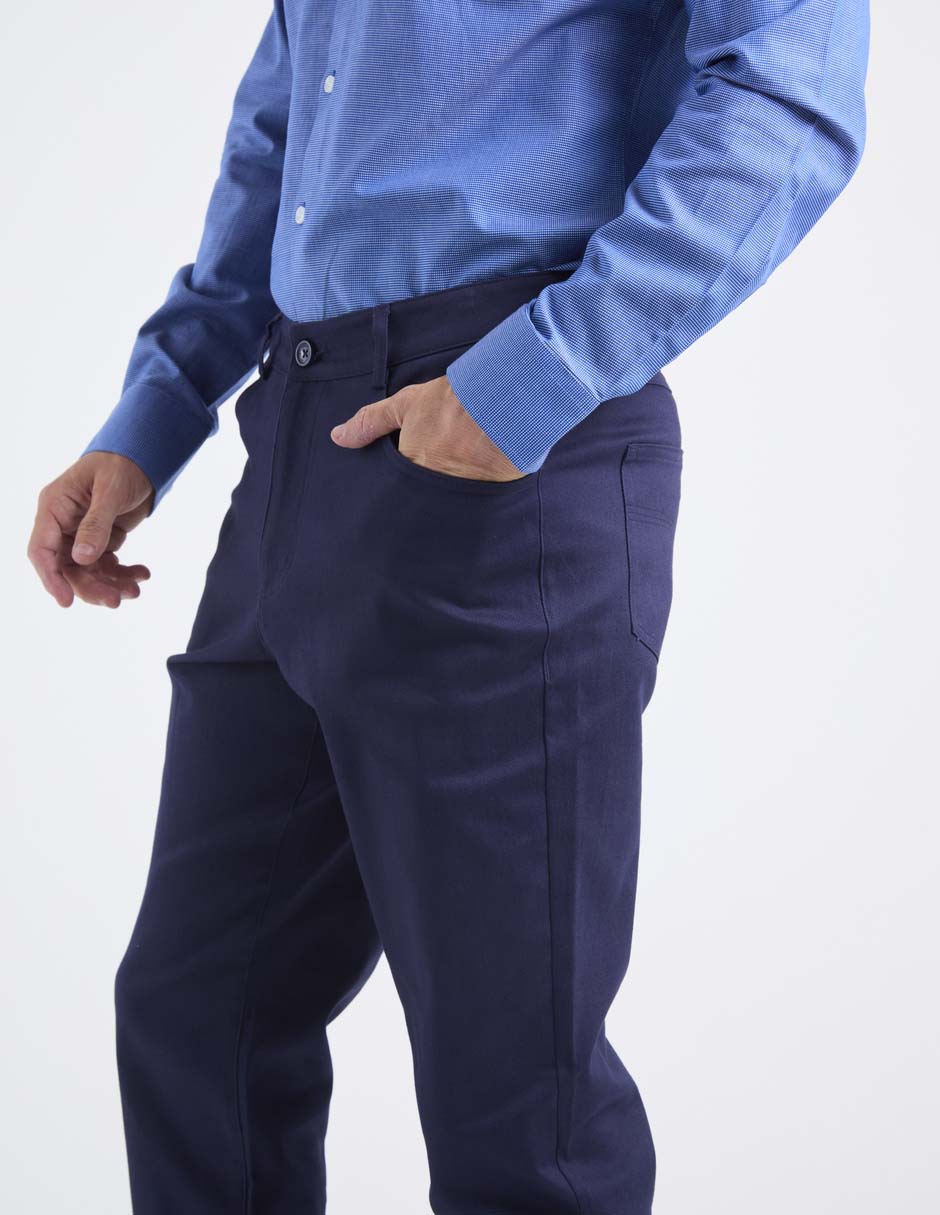 Pantalón straight de algodón para hombre 5