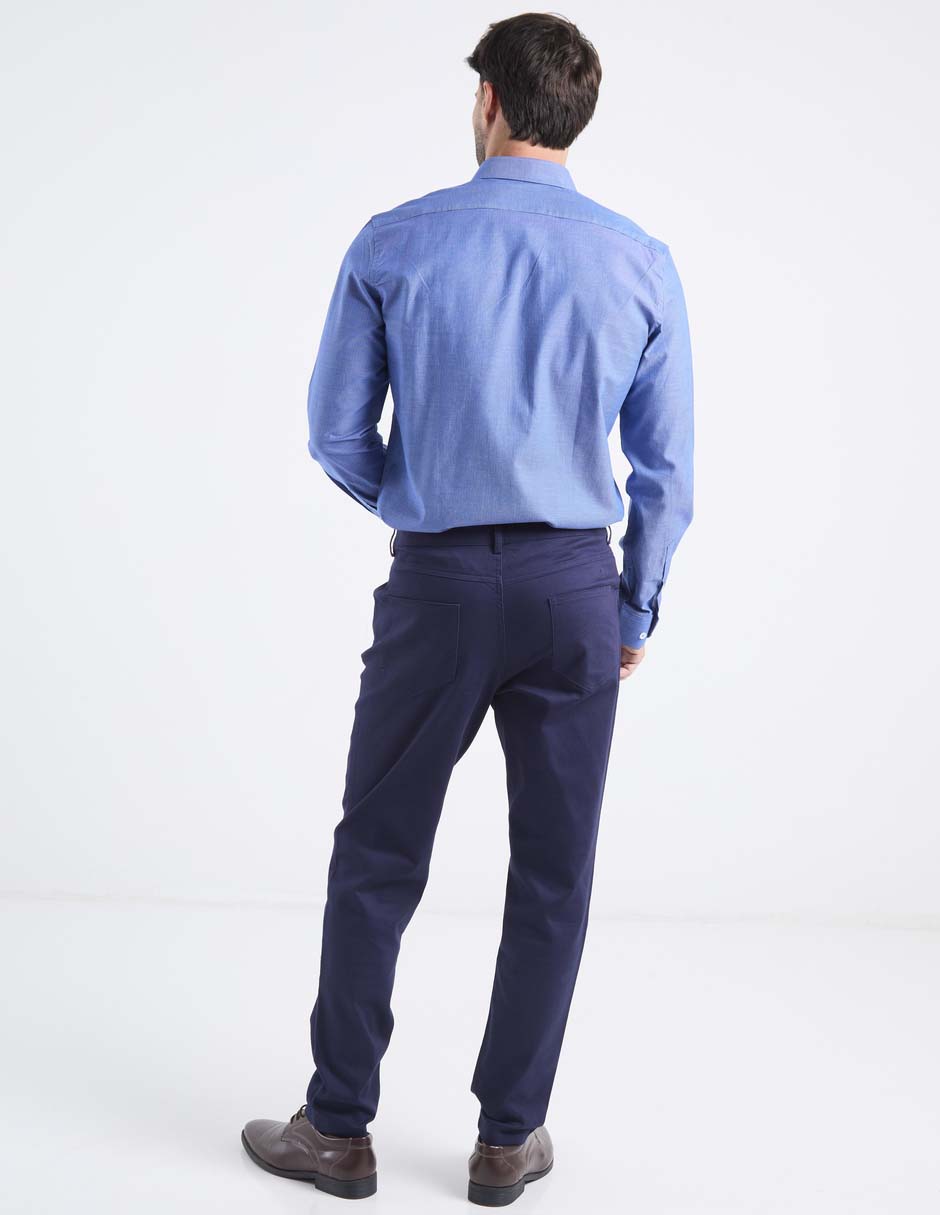 Pantalón straight de algodón para hombre 6