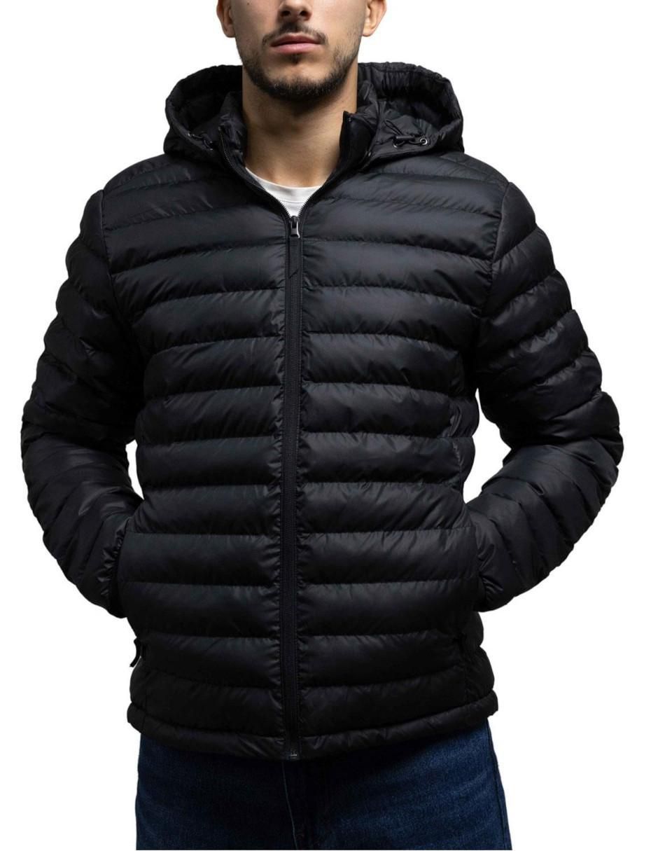 Chamarra casual Thats Hot capucha desmontable para hombre