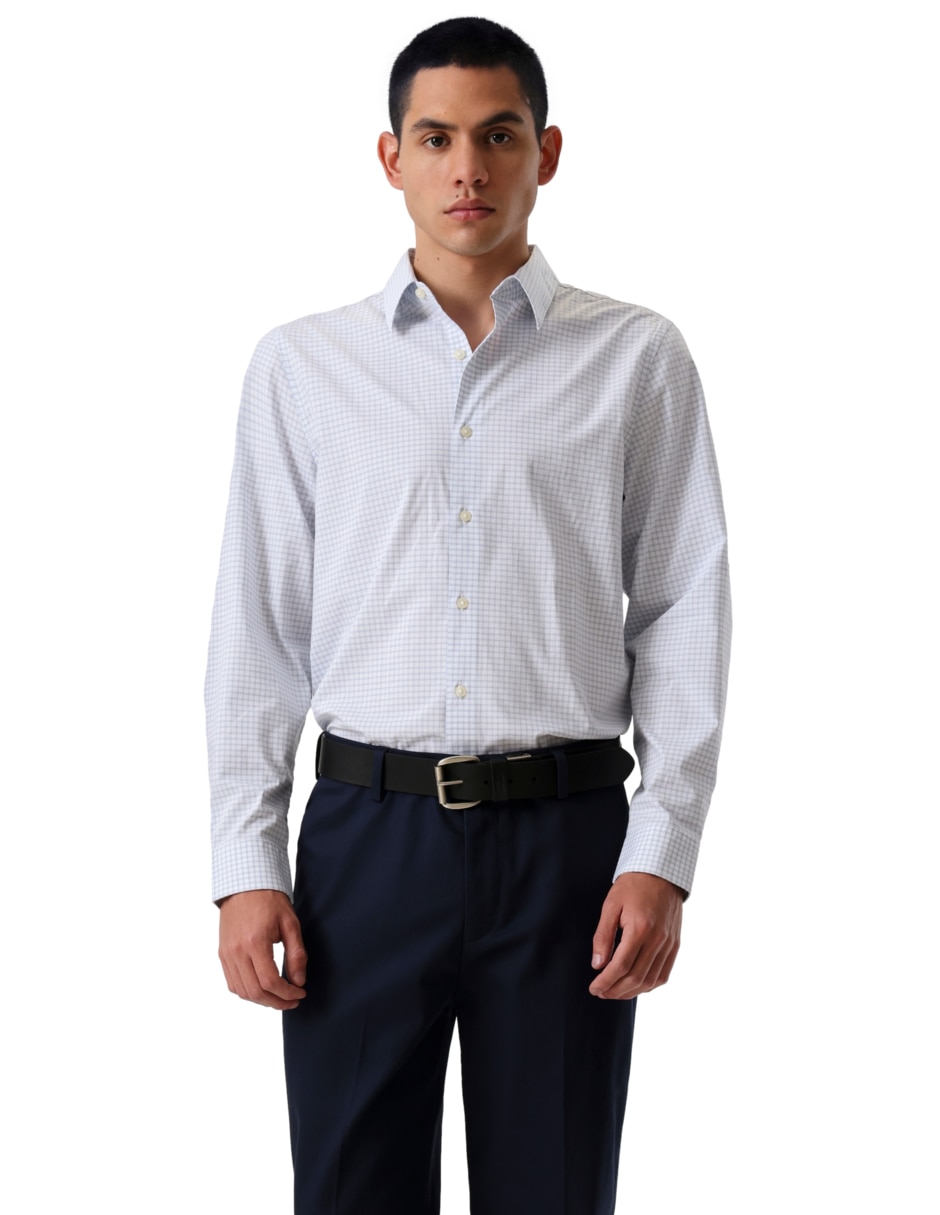 Camisa formal de algodón manga larga para hombre Camisa formal de algodón manga larga para hombre