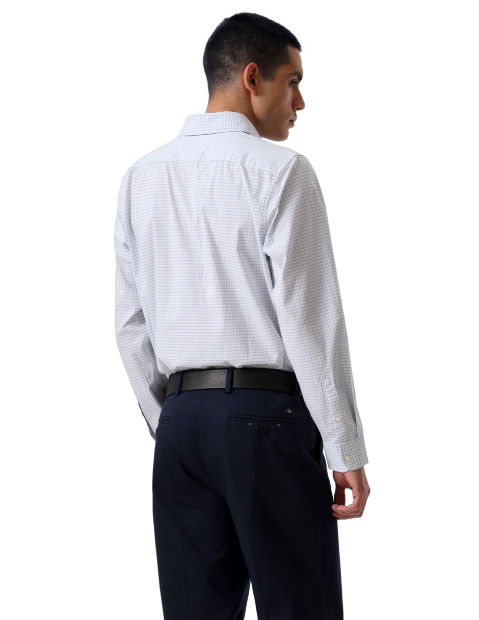 Camisa formal de algodón manga larga para hombre 3