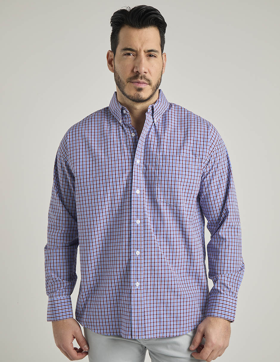 Camisa casual Cavalatti manga larga para hombre