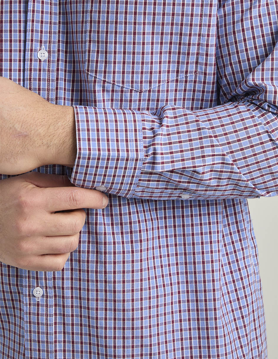 Camisa casual Cavalatti manga larga para hombre
