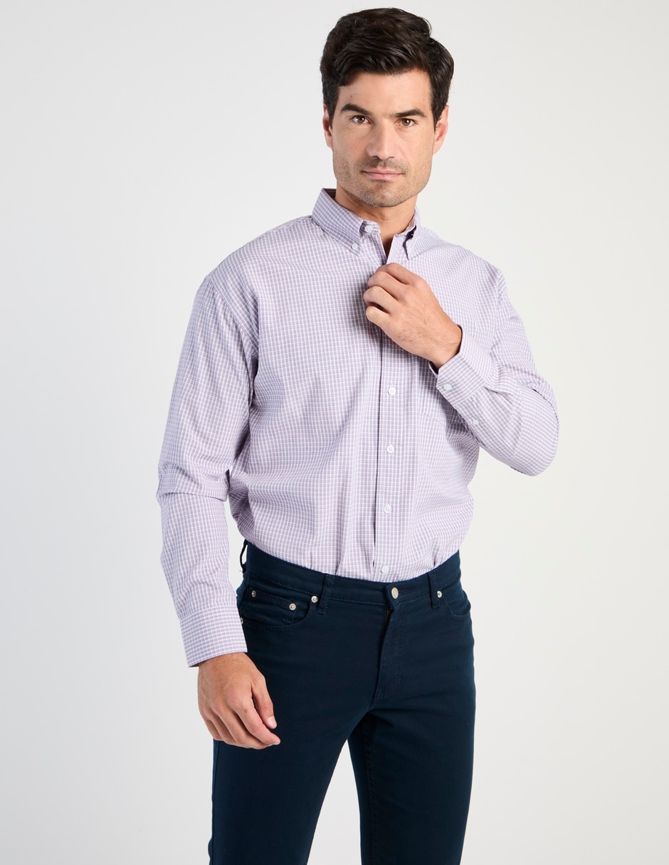 Camisa casual Cavalatti manga larga para hombre