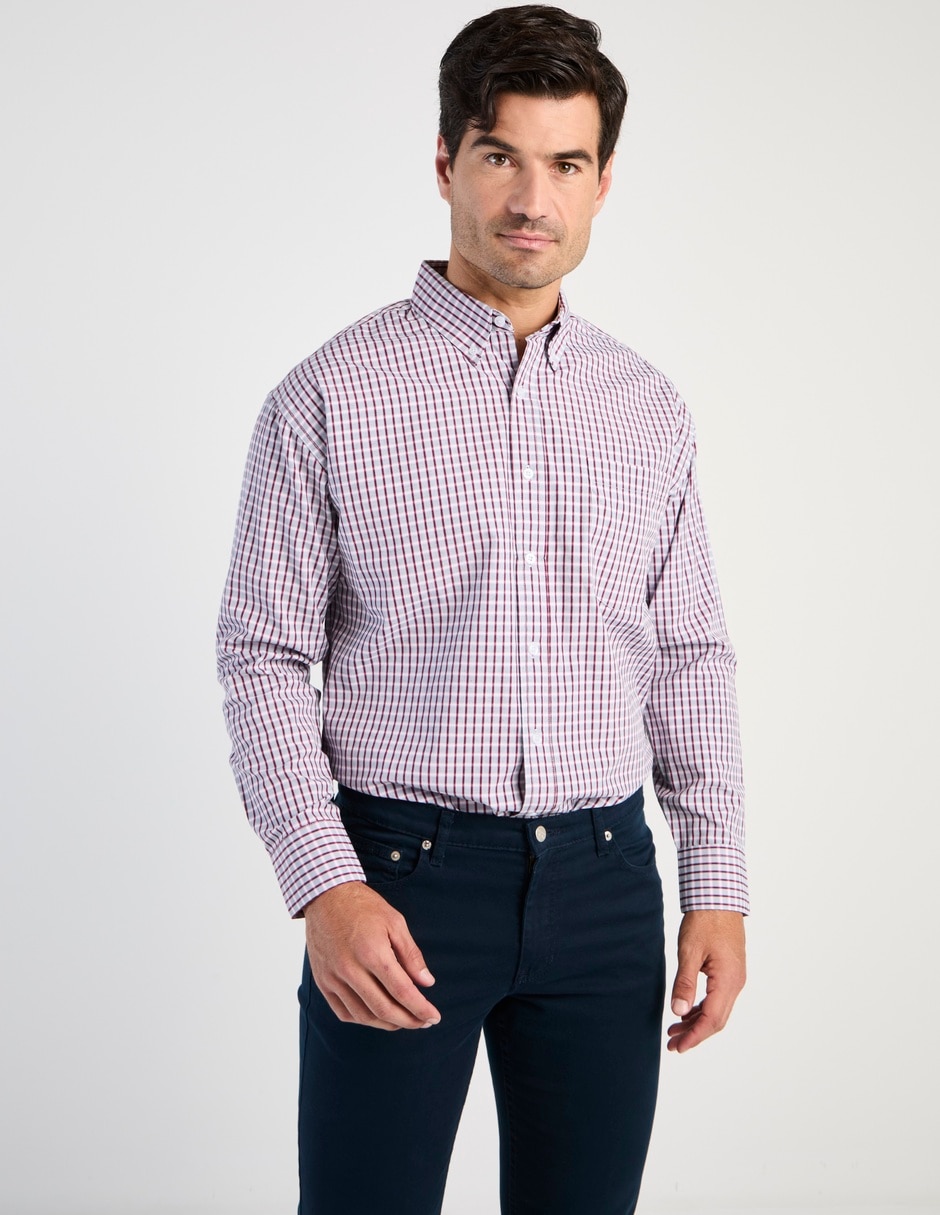Camisa casual Cavalatti manga larga para hombre