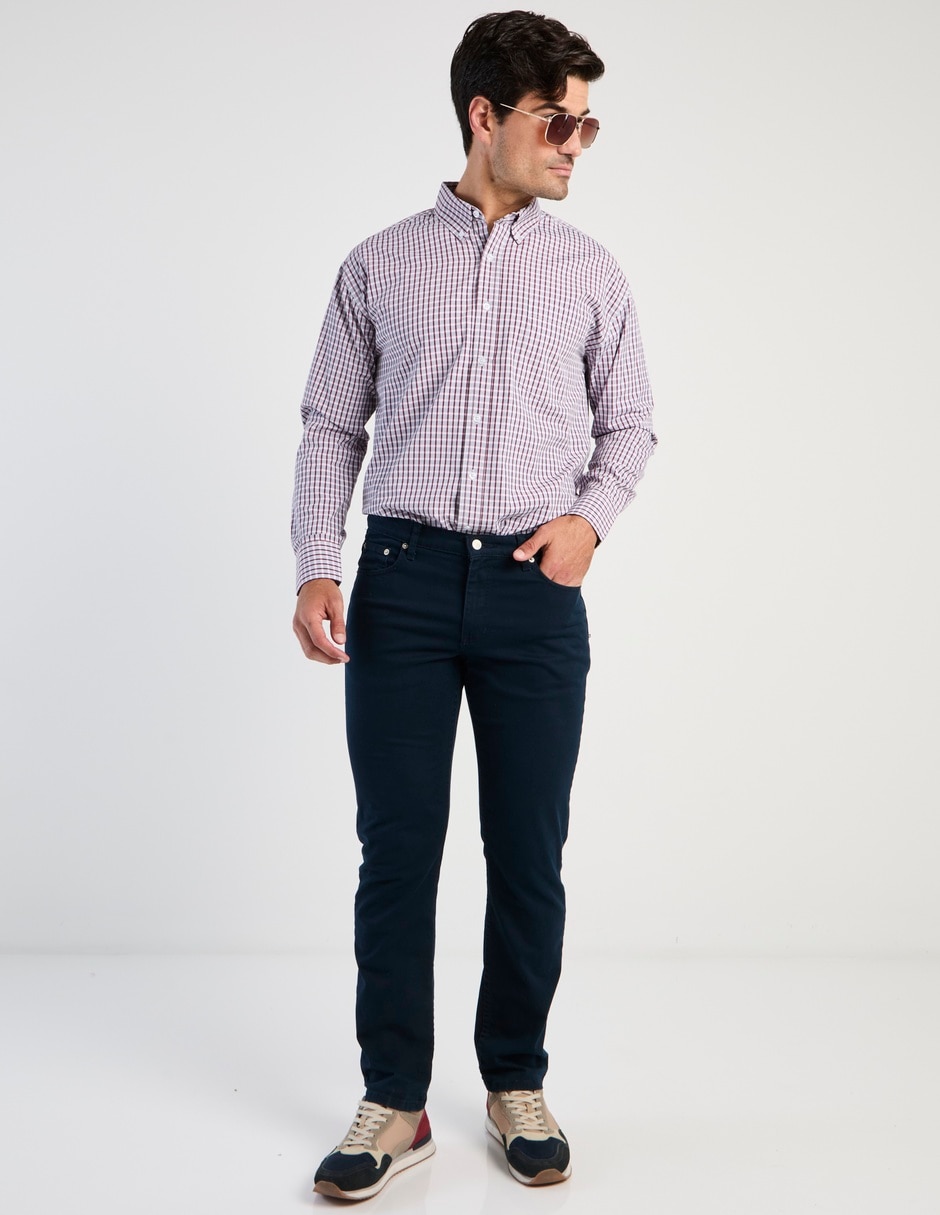 Camisa casual Cavalatti manga larga para hombre