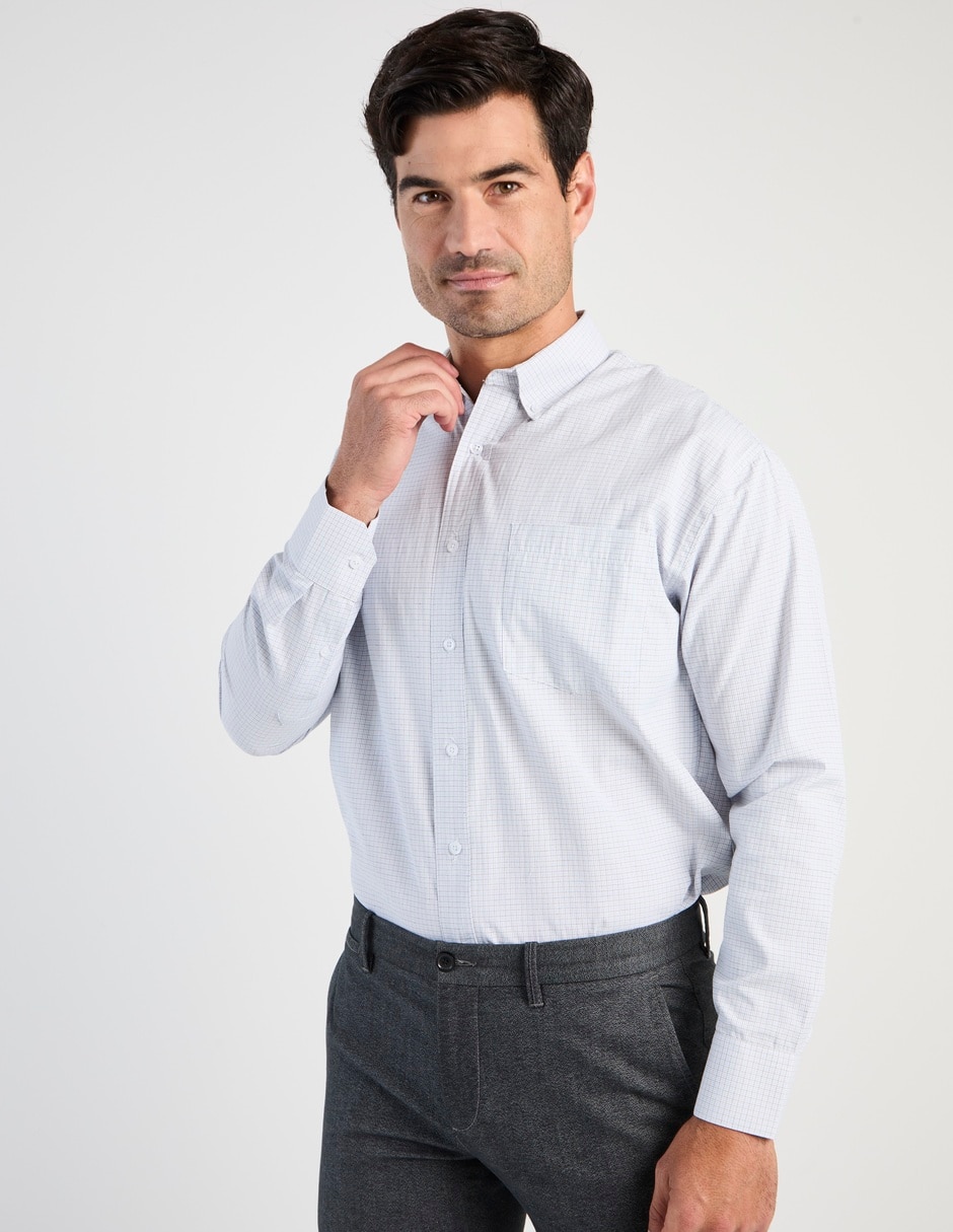 Camisa casual Cavalatti manga larga para hombre