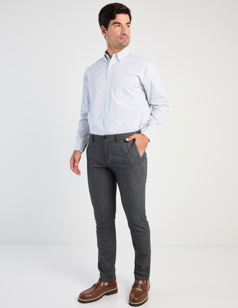 Camisa casual Cavalatti manga larga para hombre
