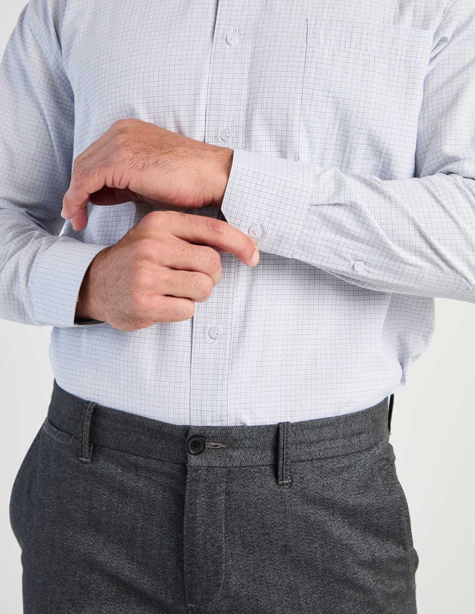 Camisa casual Cavalatti manga larga para hombre