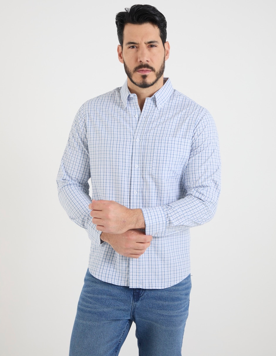 Camisa casual Regent Street manga larga para hombre