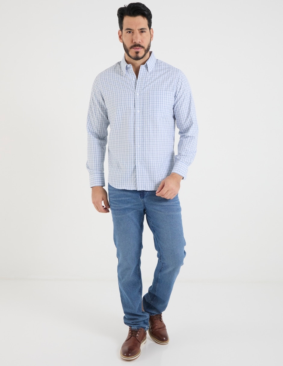 Camisa casual Regent Street manga larga para hombre