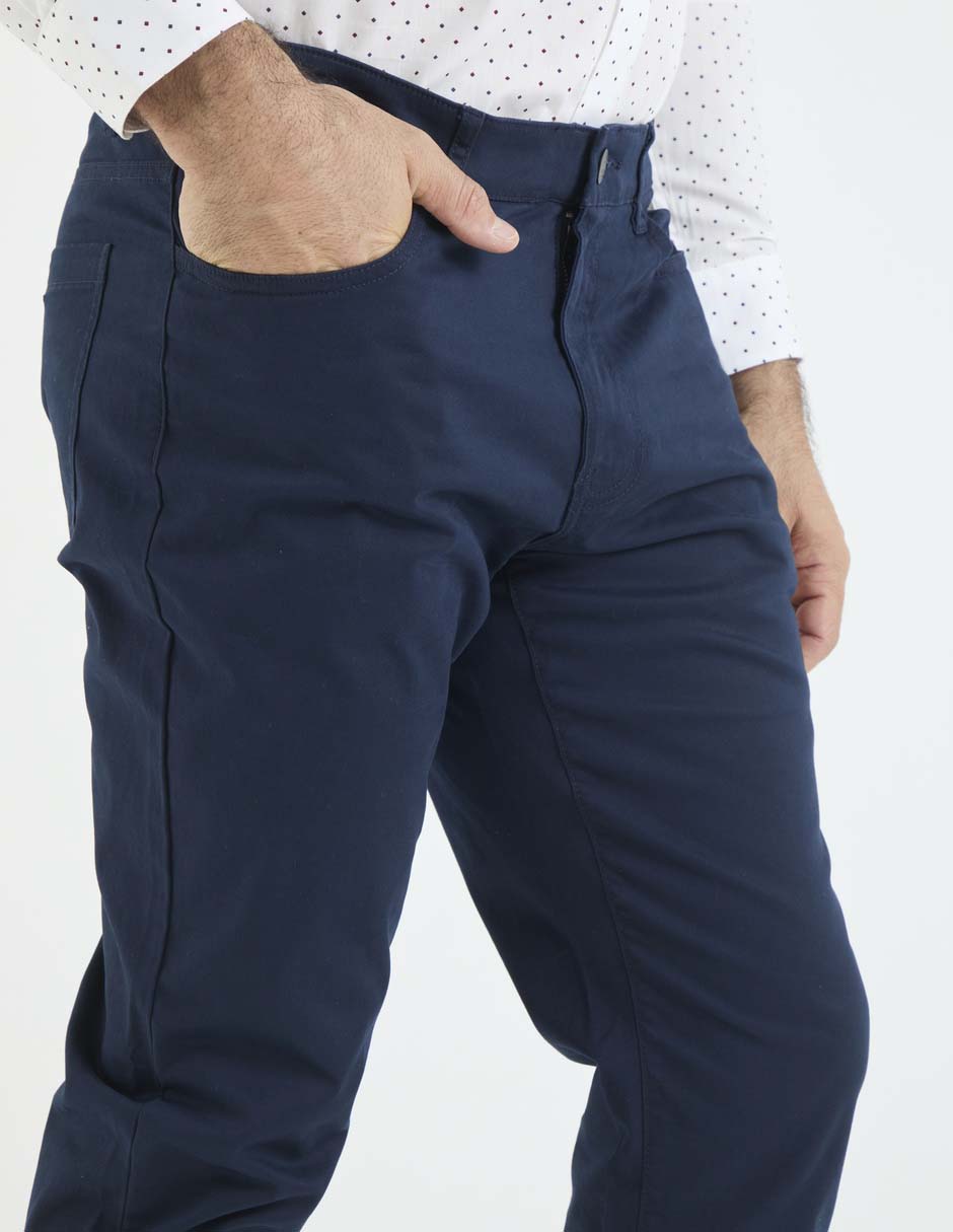 Pantalón regular de algodón para hombre 2